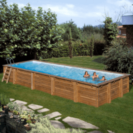 PISCINA MADERA RECTANGULAR