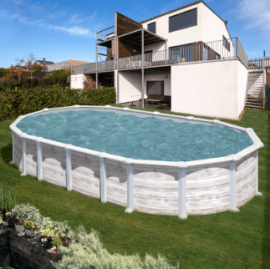 PISCINA ASPECTO NORDICO OVALADA GRE