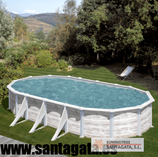 KITPROV738N PISCINA ASPECTO NORDICO OVALDAD GRE